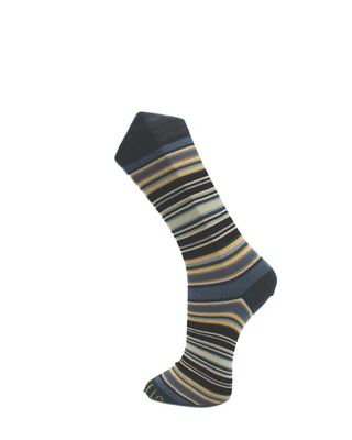 Effio sokken Vincent van Gogh 24209 in blauw/grijs, gestreept patroon geïnspireerd op Van Gogh – packshot voorkant