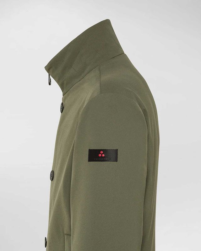 Peuterey jack PEU562401191942689 in Ivy Green, detail zijkant/kap