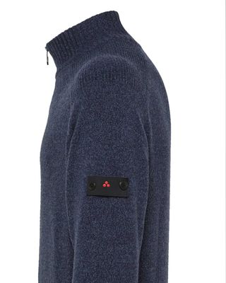 Peuterey pullover PEU561499011922215 in Graphite Blue, detail logo zijkant