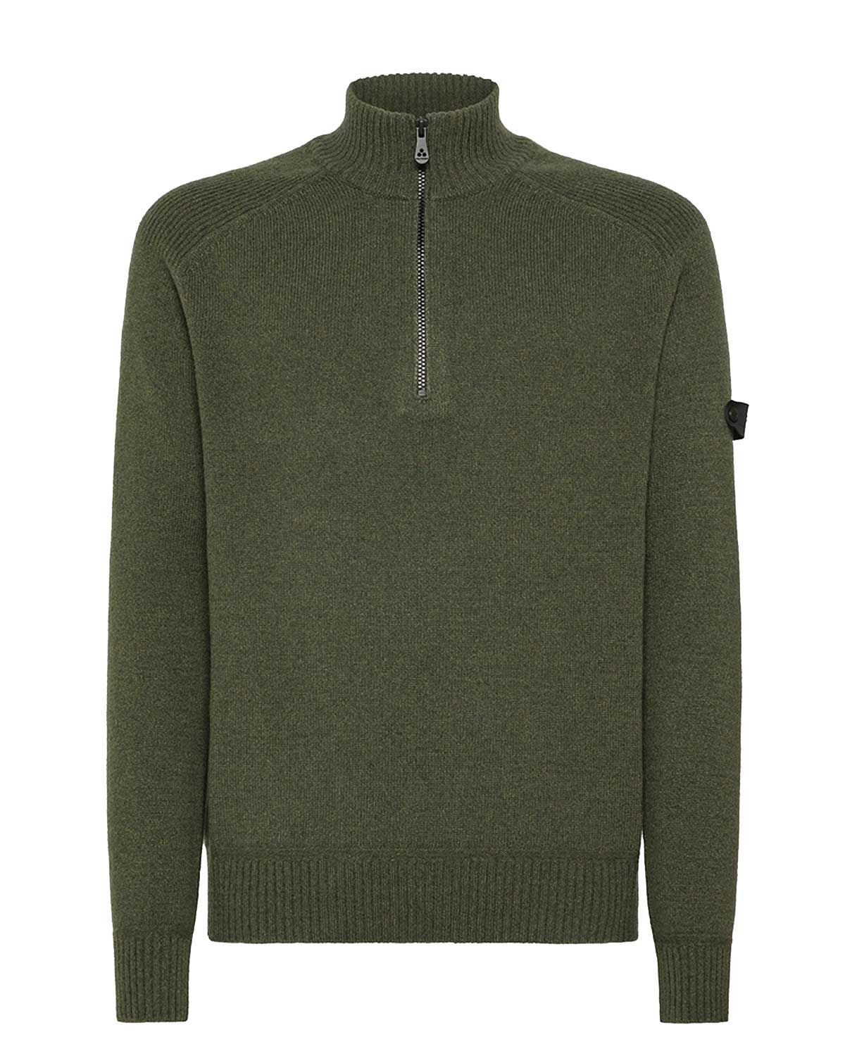Peuterey pullover half-zip PEU561499011922690 in leaf green, voorkant
