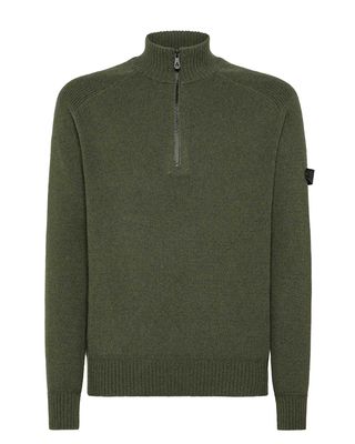 Peuterey pullover half-zip PEU561499011922690 in leaf green, voorkant