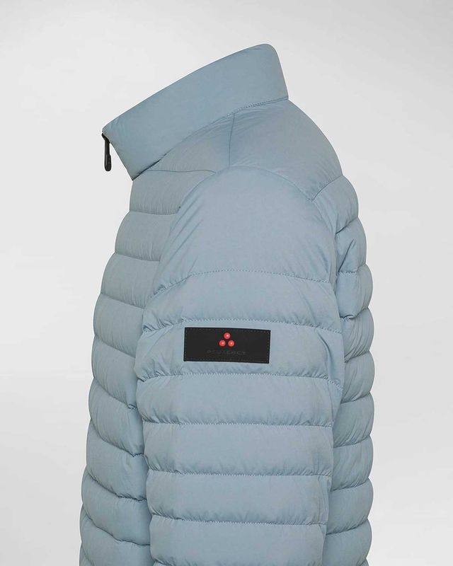 Peuterey jack PEU503701181971-222 in light blue, zijaanzicht, staande kraag en zakken
