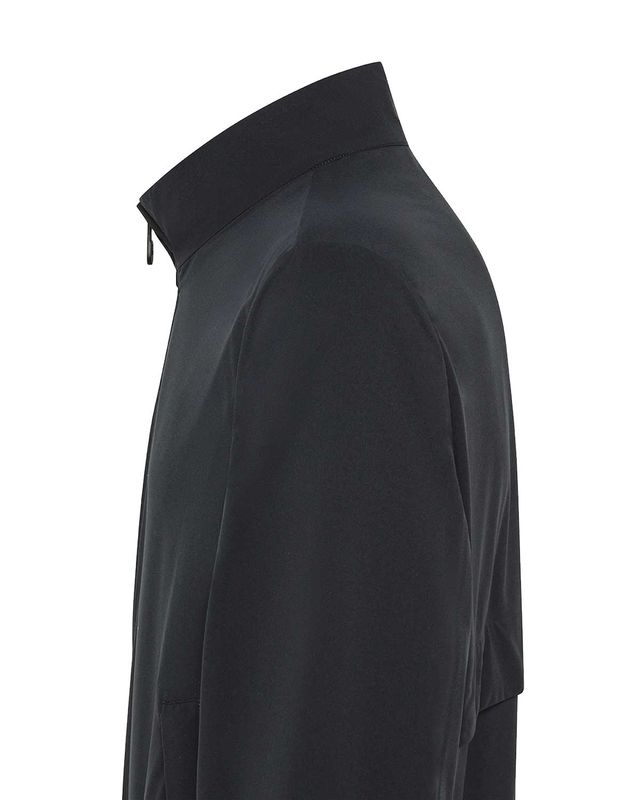 Peuterey jack PEU545901181978 in Graphite Blue, zijaanzicht met kraag