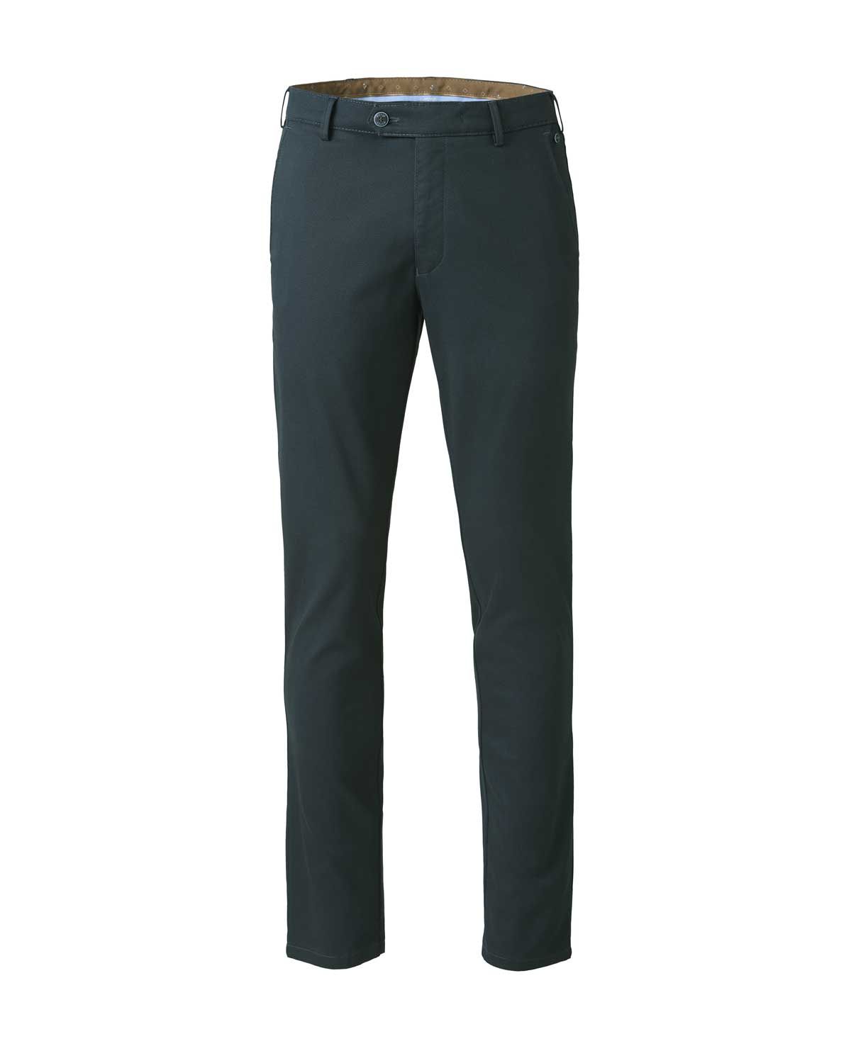 Meyer chino Bonn 2-5654-17 in donkerblauw, voorkant, modern fit winterbroek katoenmix