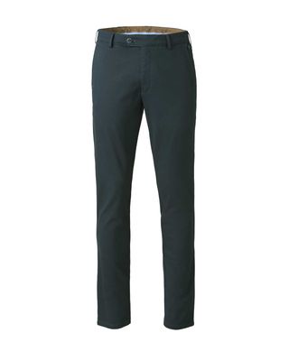Meyer chino Bonn 2-5654-17 in donkerblauw, voorkant, modern fit winterbroek katoenmix