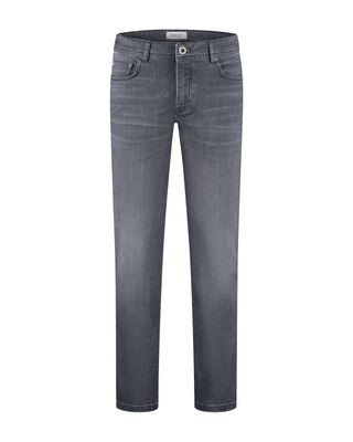 North 84 jeans 84301003-037 in dark graphite grijs, voorkant slim fit 5-pocket