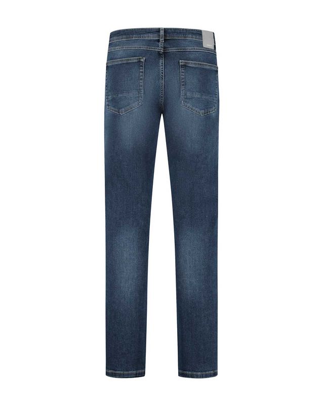 North 84 jeans 84301002-436 in medium indigo blauw, achterkant regular fit 5-pocket