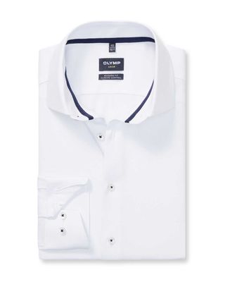 OLYMP overhemd 1338-84-00 in wit, voorkant, modern fit Global Kent