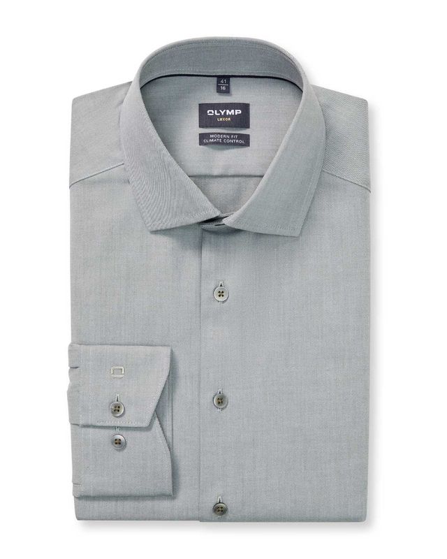 OLYMP Luxor 24/Seven overhemd 1230-24-46 in lindegroen, voorkant
