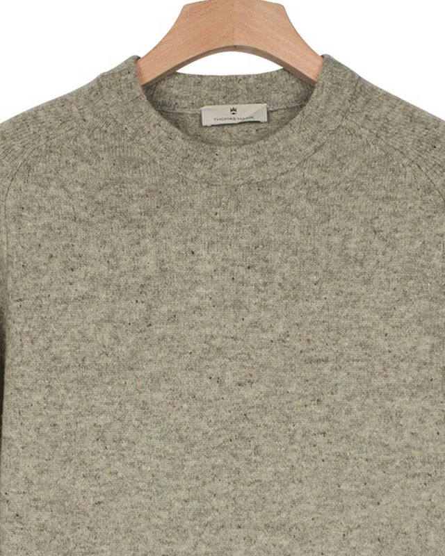 Thomas Maine pullover 5282TM400-71 in light green, detail hals
