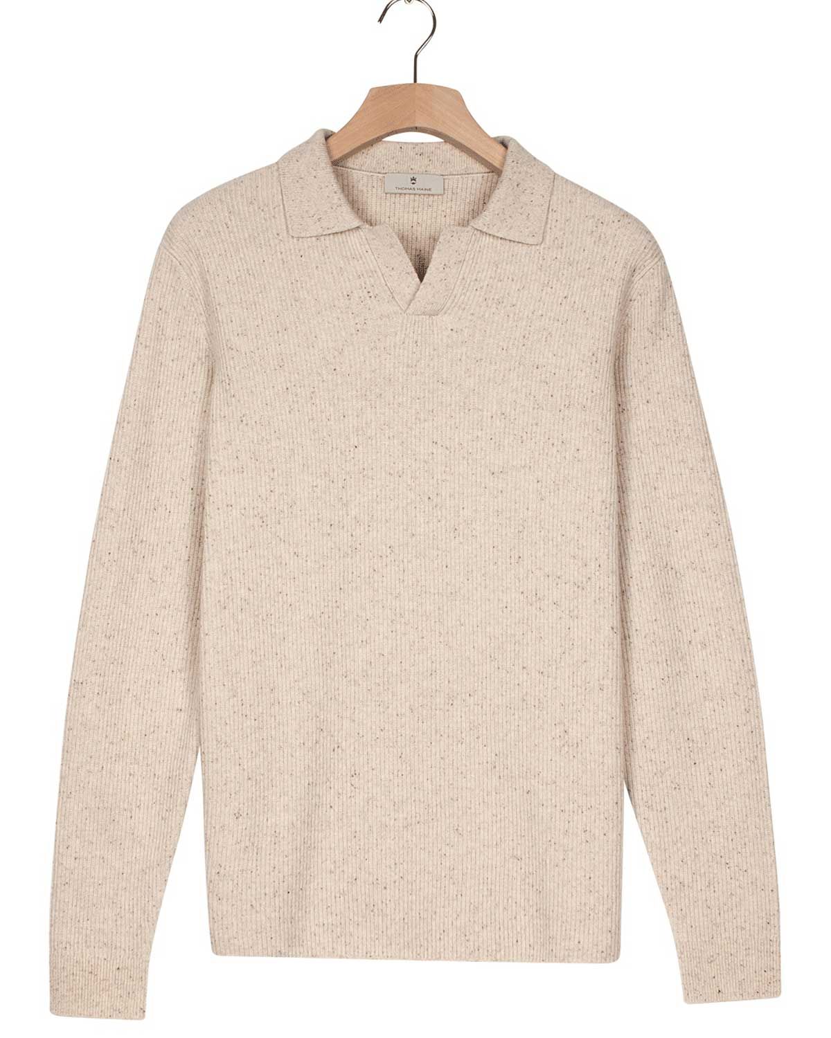 Thomas Maine pullover 5283TM400-11 in off-white, voorkant