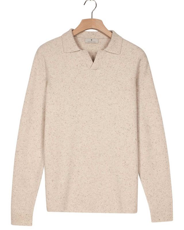 Thomas Maine pullover 5283TM400-11 in off-white, voorkant