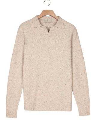Thomas Maine pullover 5283TM400-11 in off-white, voorkant