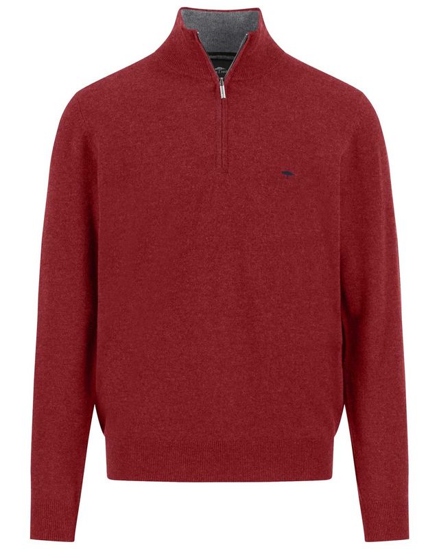 Fynch Hatton pullover 1514802-367 in garnet red, voorkant