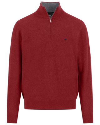 Fynch Hatton pullover 1514802-367 in garnet red, voorkant