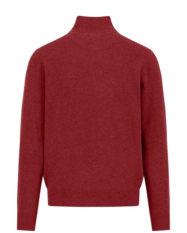 Fynch Hatton pullover 1514802-367 in garnet red, achterkant