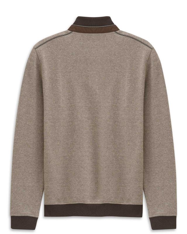 Bugatti pullover 8550-85060D-90 in beige bruin, achterkant