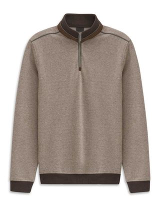 Bugatti pullover 8550-85060D-90 in beige bruin, voorkant