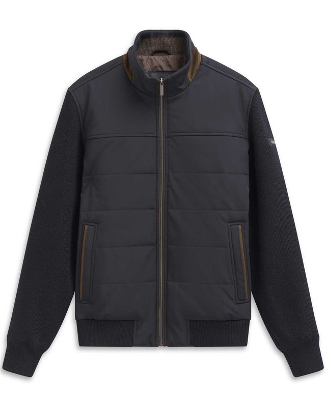 Bugatti vest 7600-85556D in donkerblauw, voorkant