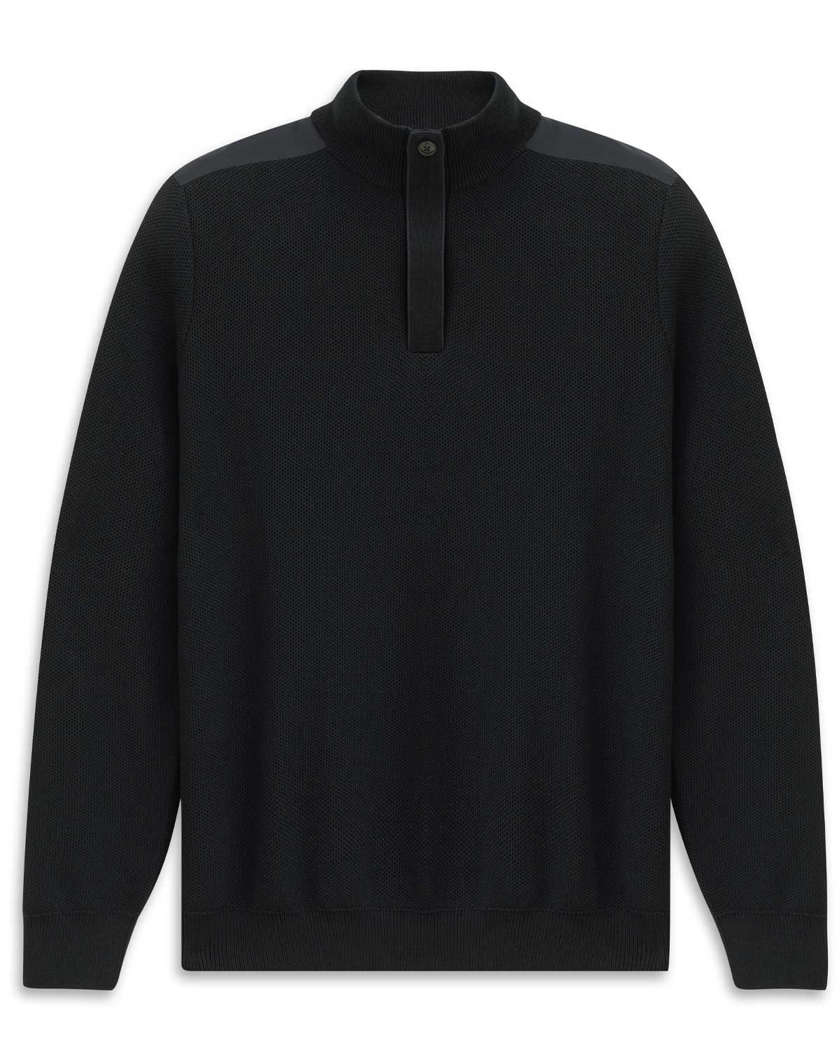 Bugatti pullover 7500-85545D in donkerblauw, voorkant