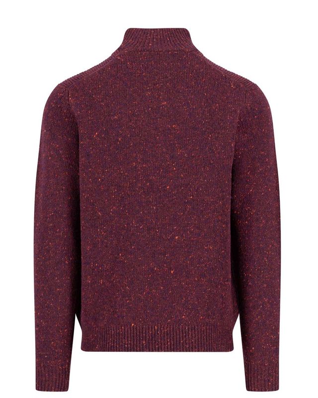 Fynch Hatton pullover 1510346-368 in rood, achterkant