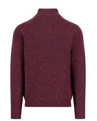 Fynch Hatton pullover 1510346-368 in rood, achterkant