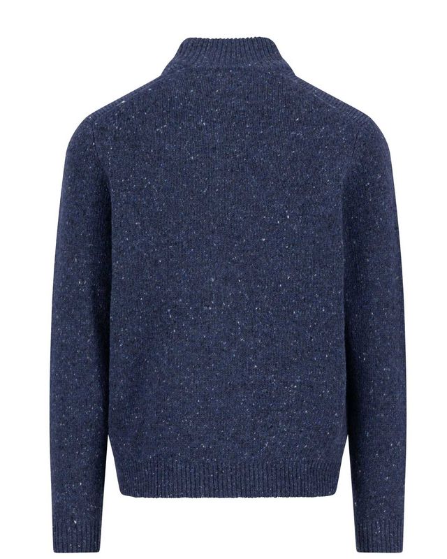 Fynch Hatton cardigan 1510347-690 in donkerblauw, achterkant