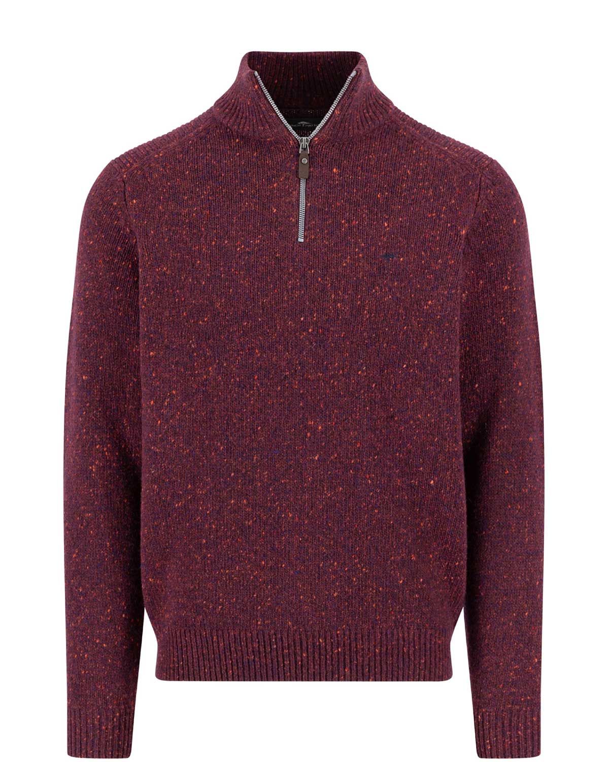 Fynch Hatton pullover 1510346-368 in rood, voorkant