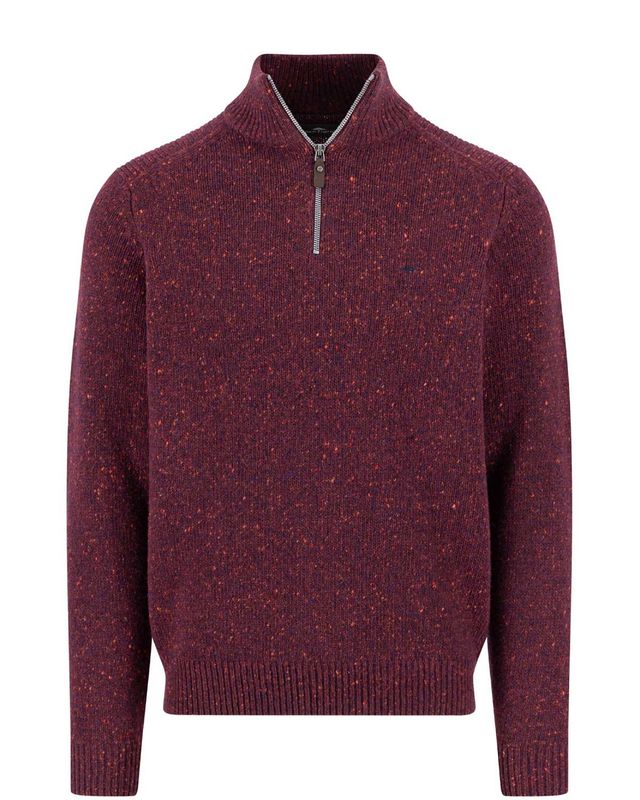 Fynch Hatton pullover 1510346-368 in rood, voorkant