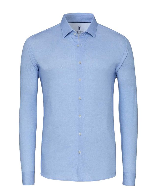 Desoto overhemd 87528-30-516 in lichtblauw, voorkant