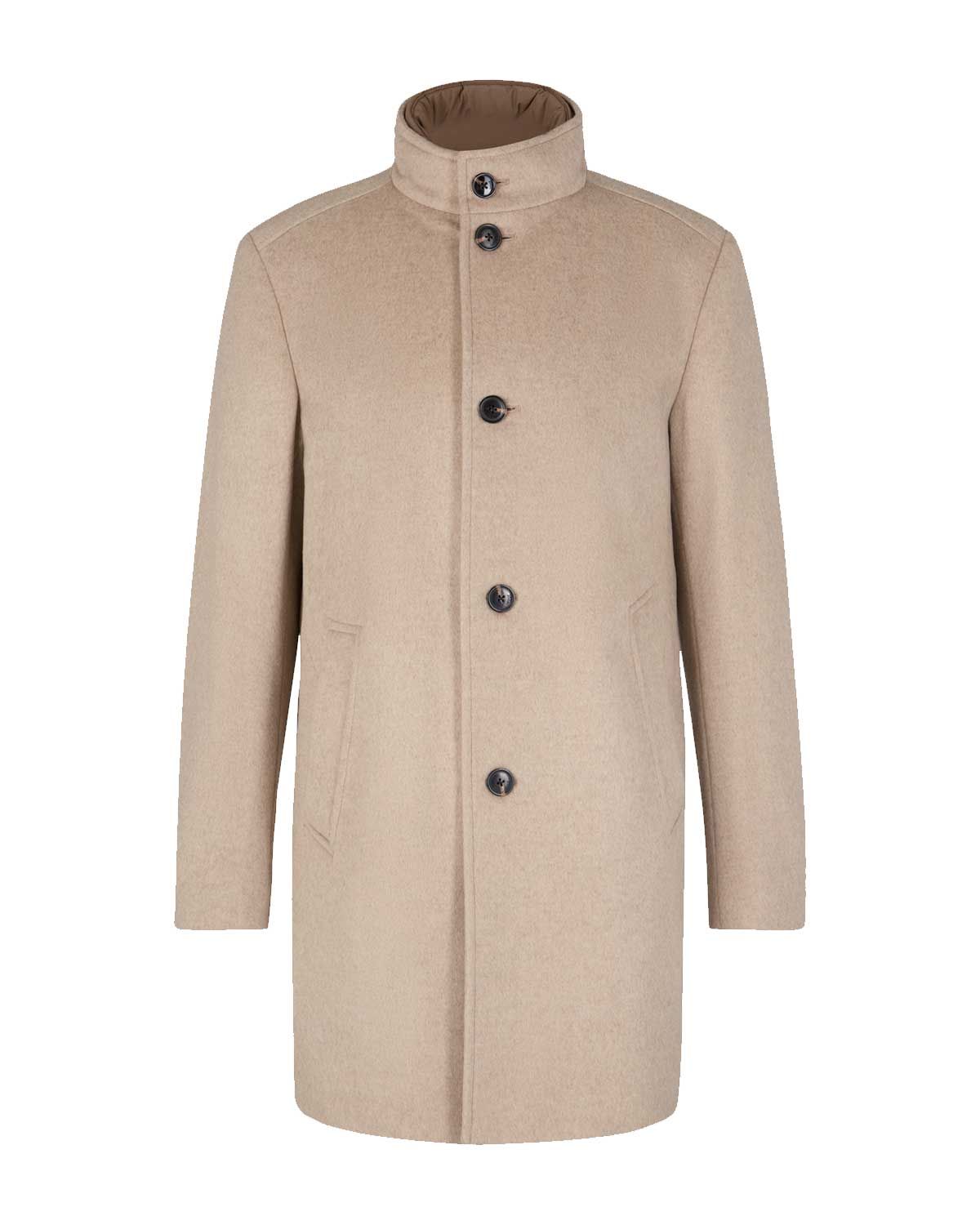 Joop Maico Coat 10020632-264 beige herenjas, voorkant