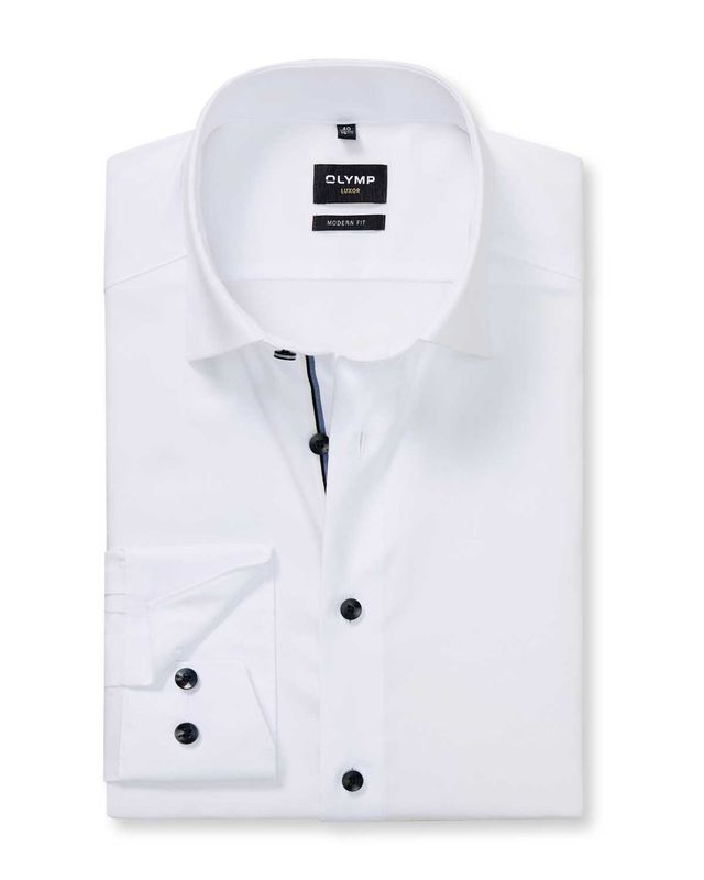 OLYMP Luxor overhemd 1354/84/00 in wit, voorkant