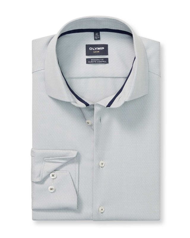 OLYMP Luxor 24/Seven overhemd modern fit 1338/84/75 in kitt, voorkant
