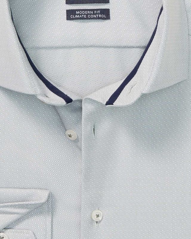 OLYMP Luxor 24/Seven overhemd modern fit 1338/84/75 in kitt, detail kraag