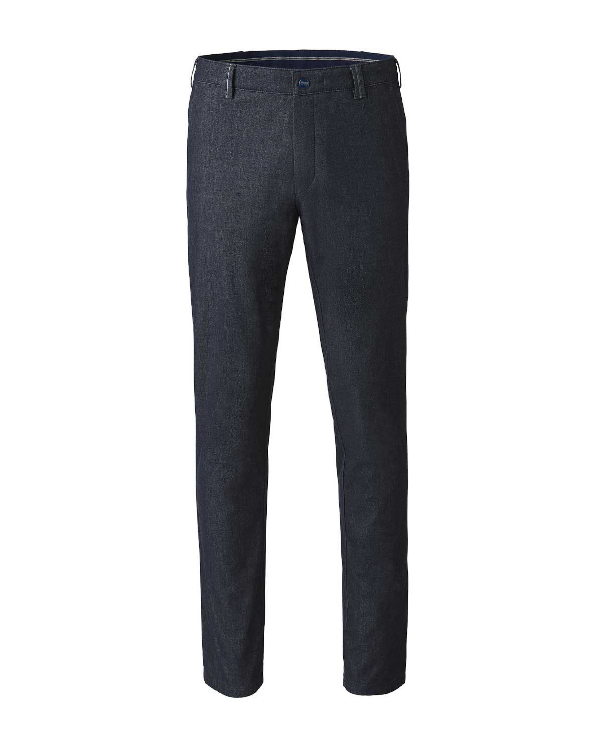 Meyer Bonn broek modern fit 2-3609-17 in blauw Active Stretch Jersey, voorkant