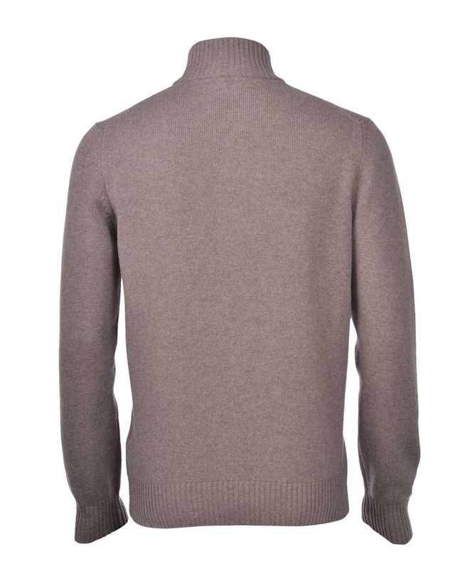 Gran Sasso pullover A2025/55126/19690/184 in donkertaupe, achterkant