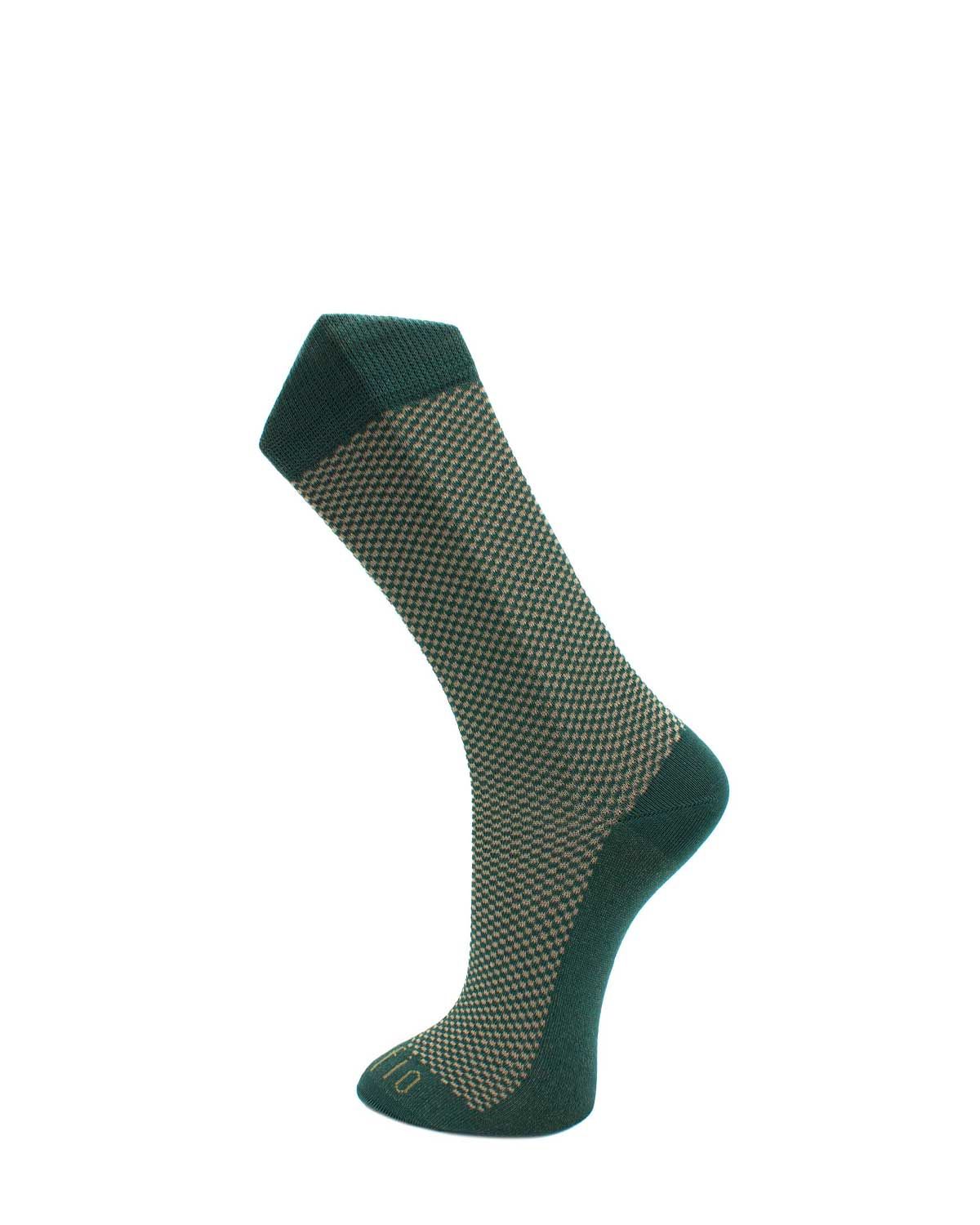 Effio sokken Meeting 25120 in groen, voorkant