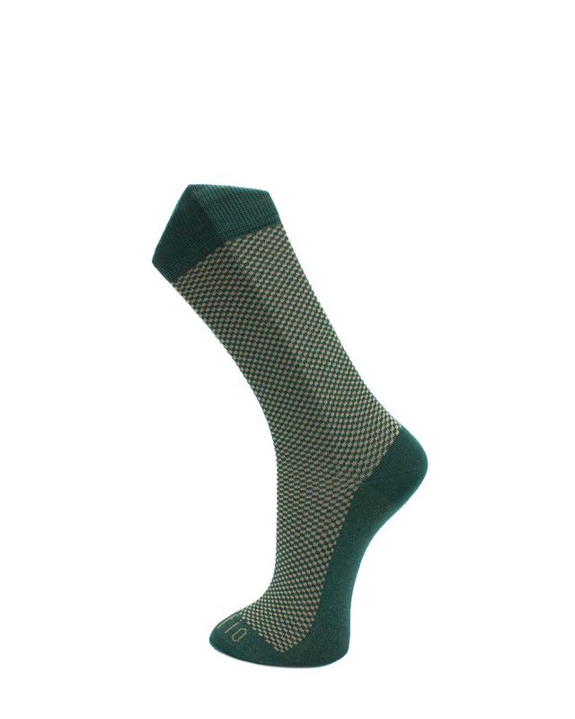 Effio sokken Meeting 25120 in groen, voorkant