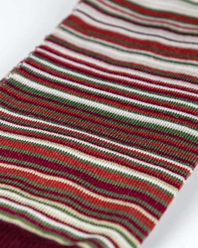Effio sokken Earth 25105 in bordeaux multicolor, detail