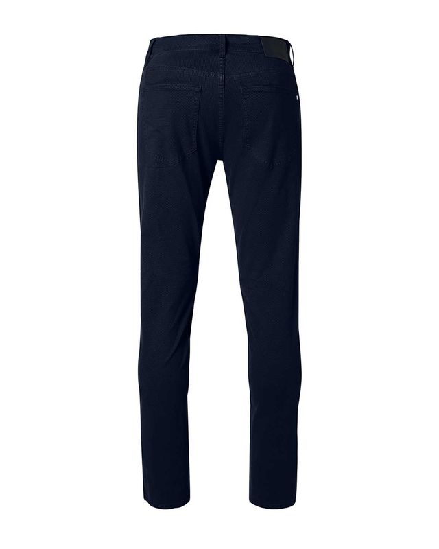 Pierre Cardin PC-Laval herenbroek 30940-4066-6325 in salute blauw, achterkant