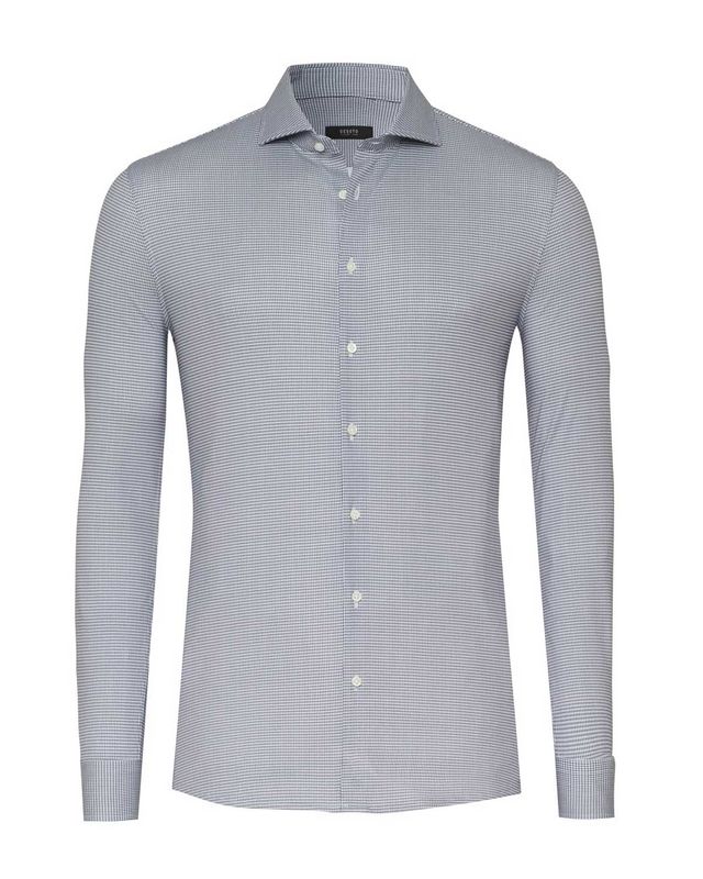 Desoto Luxury overhemd 87408-30 groen micro-ruit, voorkant