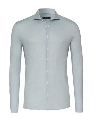 Desoto Luxury jersey overhemd 87308-30-622 in groen, vooraanzicht