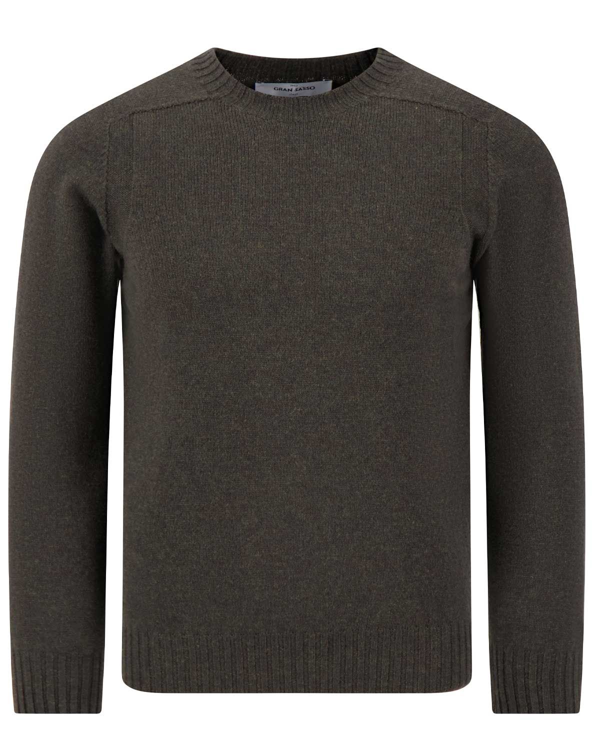 Gran Sasso pullover 24157-25024-496 donkergroen vooraanzicht