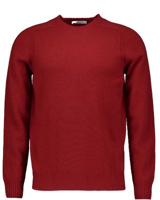 Gran Sasso pullover 24157-25024-253 koraalrood vooraanzicht