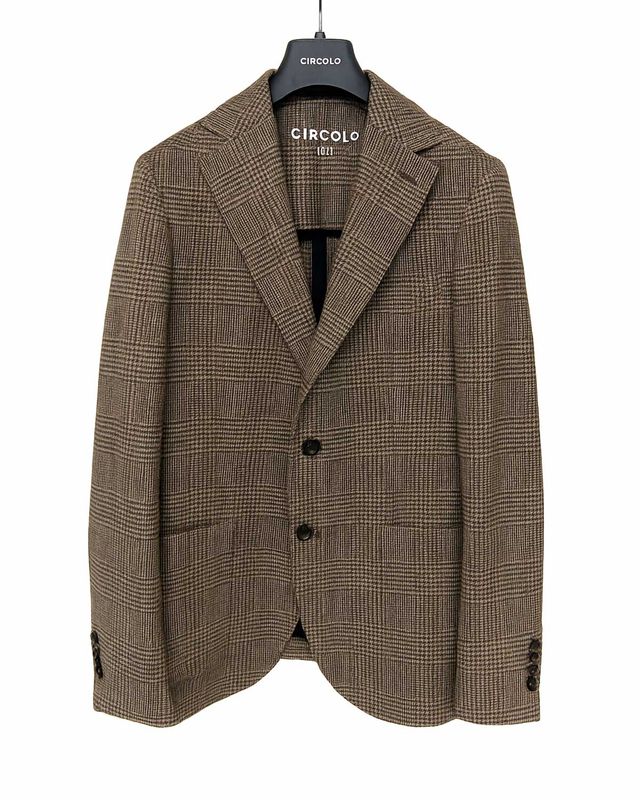 Circolo 1901 colbert CN5028 Corte bruin ruit vooraanzicht