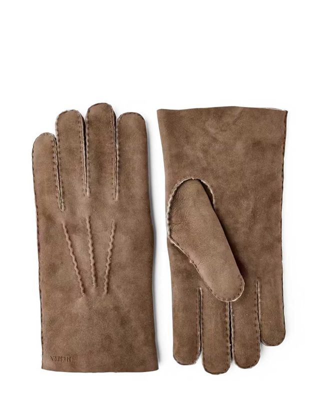 Hestra handsewn lamsleren handschoenen 2001070-750 in taupe – vooraanzicht