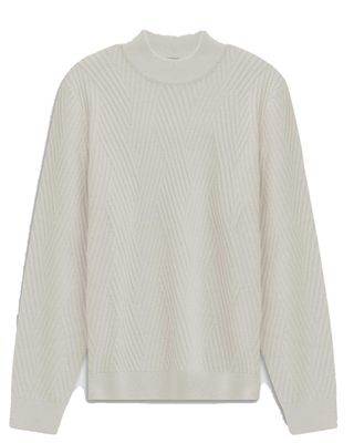 Bugatti pullover 7700-85542D-20 in offwhite – verkrijgbaar bij Van den Broek Herenmode Haarlem