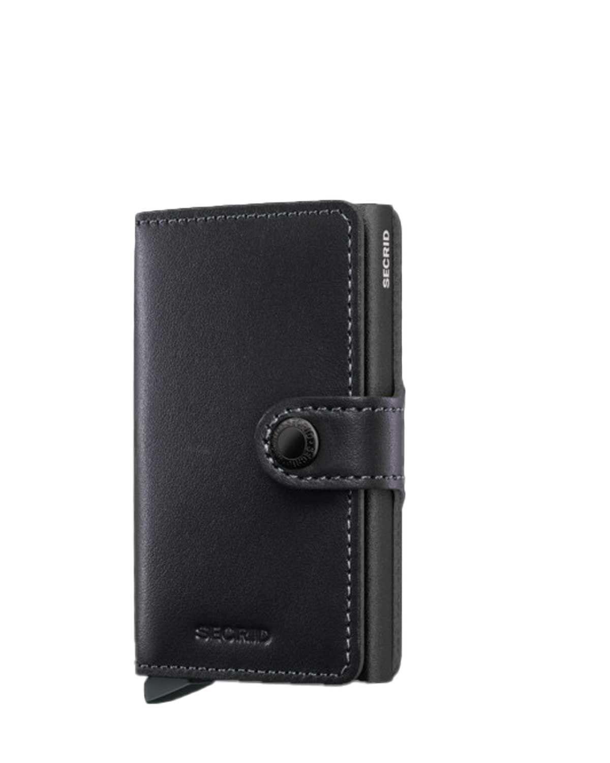 Secrid Miniwallet Original Black Powdercoat – stijlvol compact design bij Van den Broek Herenmode Haarlem