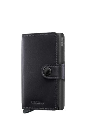 Secrid Miniwallet Original Black Powdercoat – stijlvol compact design bij Van den Broek Herenmode Haarlem