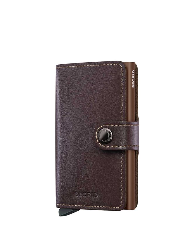 Secrid Miniwallet Original Chocolate Donkerbruin – stijlvolle leren wallet bij Van den Broek Herenmode Haarlem